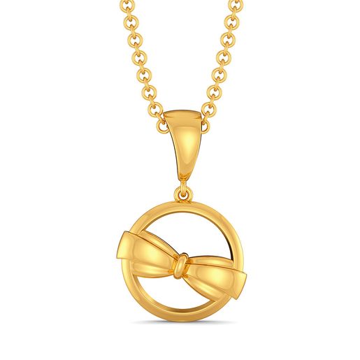 Bold Folds Gold Pendants