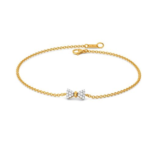 Sole Bow Diamond Bracelets