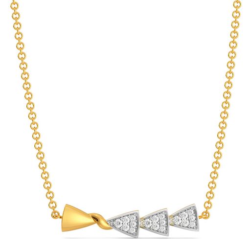 The Knot Plot Diamond Necklaces