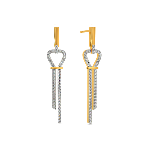 Edgy Dominance Diamond Earrings