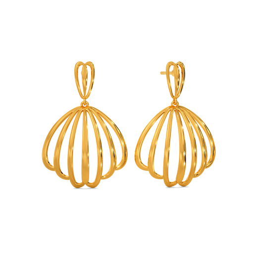 Playful Bounce Gold Earrings