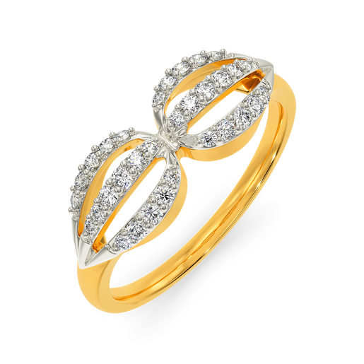 Opulent Ruffle Diamond Rings