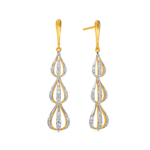 Flouncy Bliss Diamond Earrings