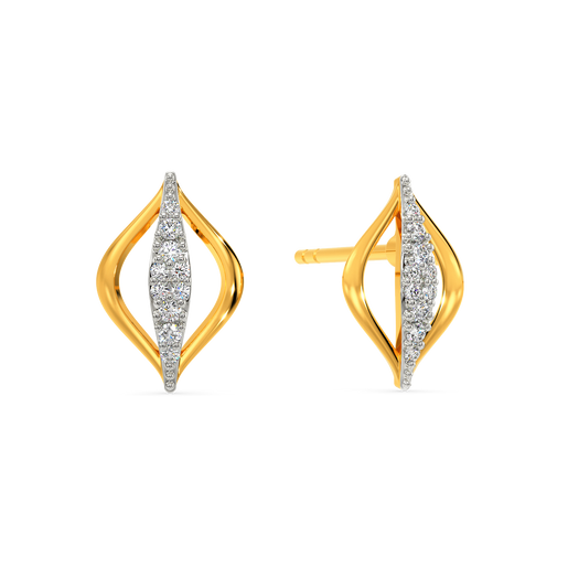 Flouncy Bliss Diamond Earrings