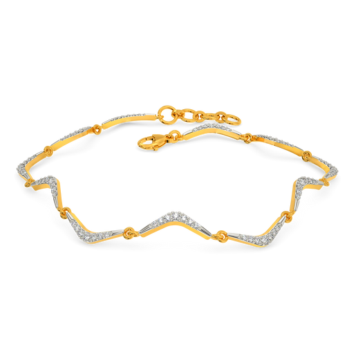 Edgy Buoyant Diamond Bracelets