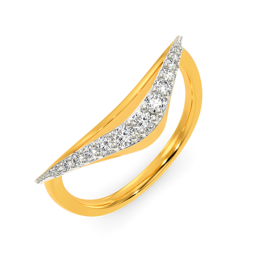 Edgy Buoyant Diamond Rings