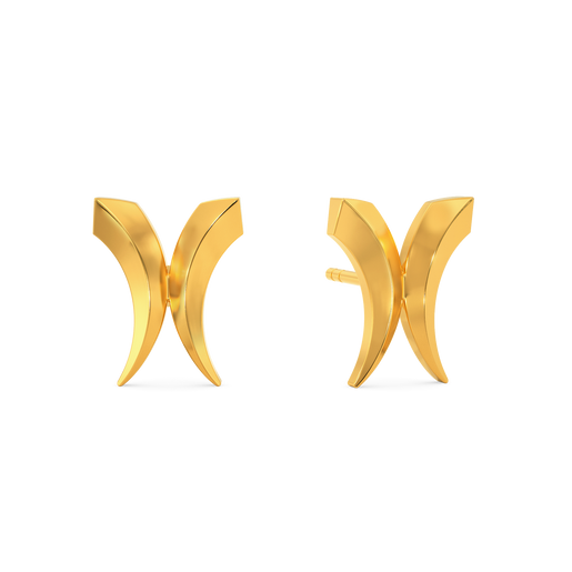 Power It Up Gold Earrings