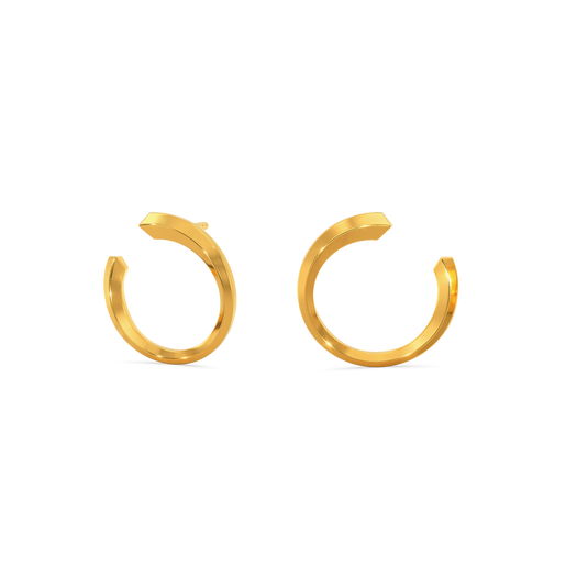Dauntlessly Yours  Gold Earrings