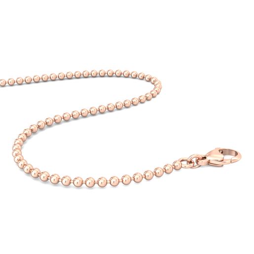 18kt Rose Gold Ball Chain Gold Chains