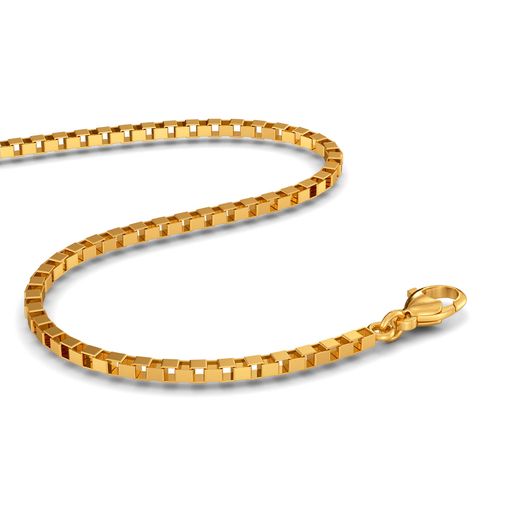 18kt Yellow Gold Box Chain Gold Chains