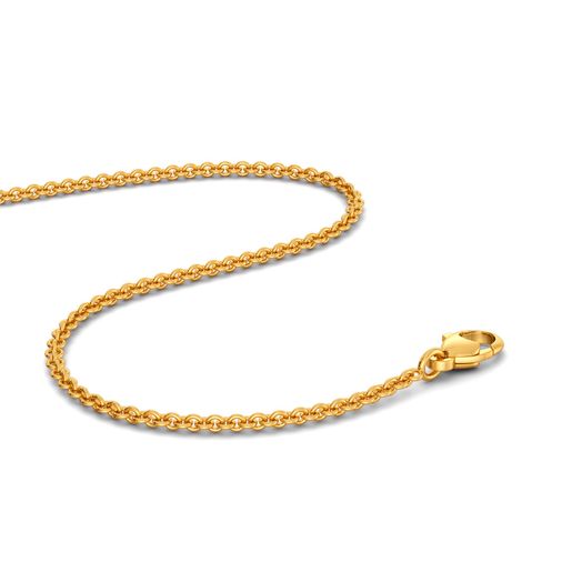 18kt Yellow Gold Cable Chain Gold Chains