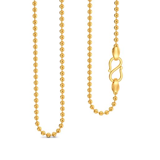 22kt Ball C Cut Chain Gold Chains