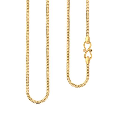 22kt Popcorn chain Gold Chains
