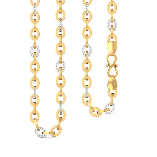 22k Two tone Mega sized cable link Gold Chains