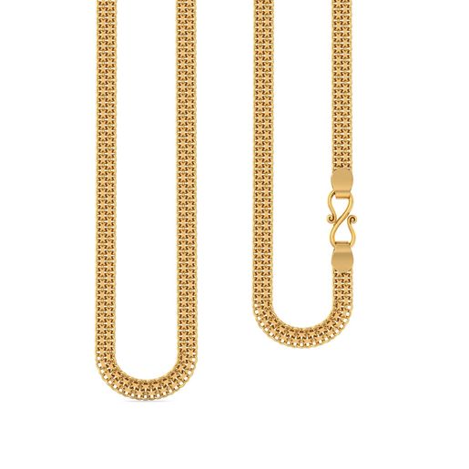 22kt Three Strand Flat Cable Chain Gold Chains