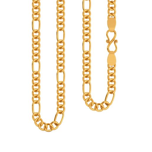22kt Penta Figaro Chain Gold Chains