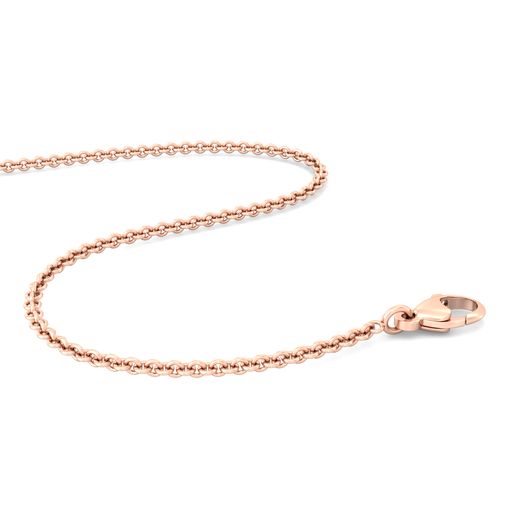 18kt Rose Gold Cable Chain Gold Chains
