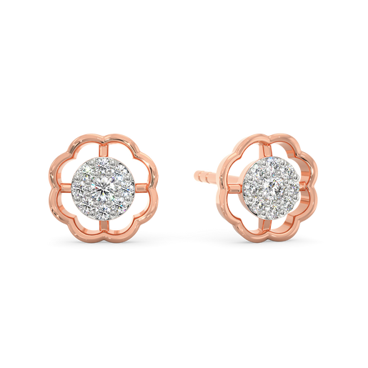 Rosy Tint Diamond Earrings