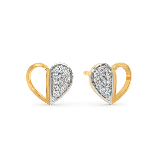 Dazzled Half Diamond Earrings
