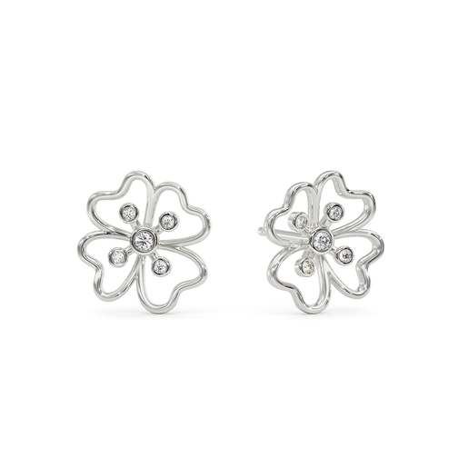 Snow White Diamond Earrings