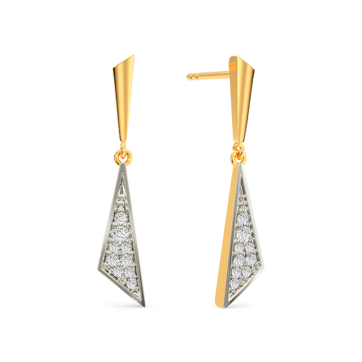 Glitter Sharp Diamond Earrings
