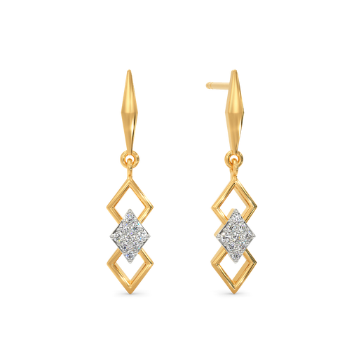 Three Thee Diamond Earrings