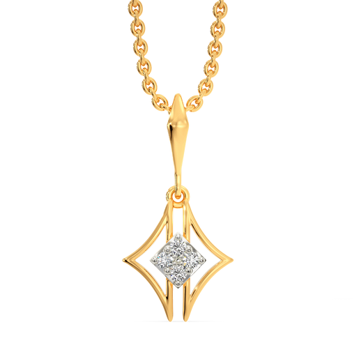 Twin Tris Diamond Pendants
