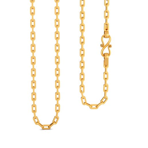 22kt Flat Linked Anchor Chain Gold Chains