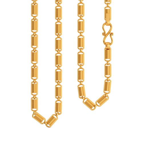 22kt Spring Link Chain Gold Chains