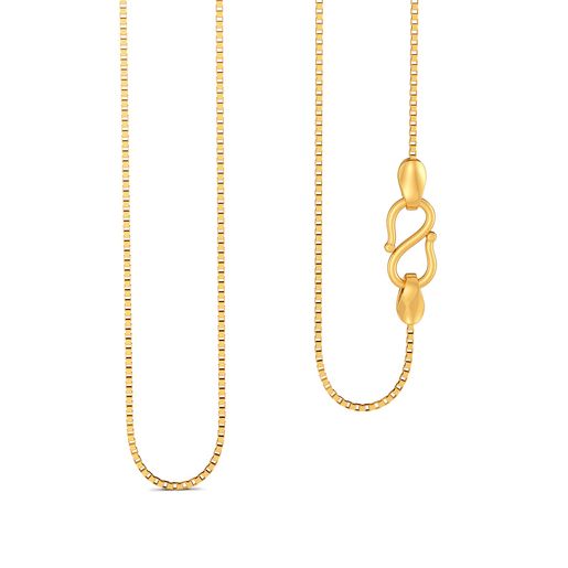 18kt Slender Box Chain Gold Chains