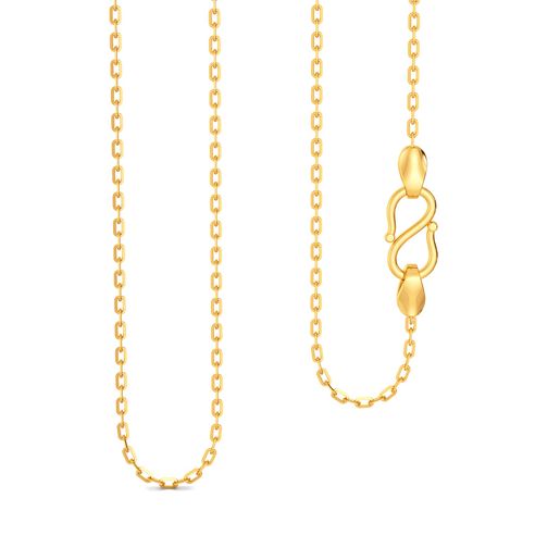18kt Slender Anchor Chain Gold Chains