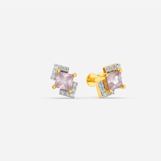 Queen O Quartz Diamond Earrings
