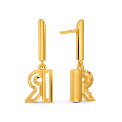 Radiant Saga Gold Earrings