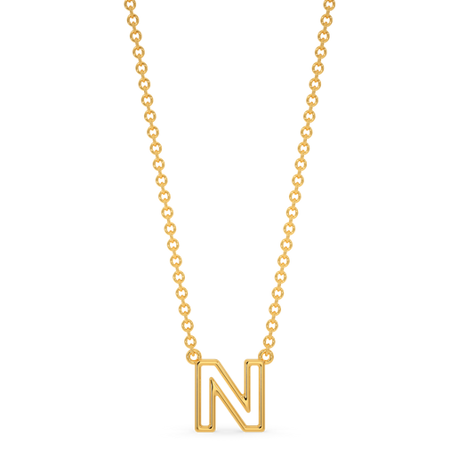 Never Say Never Gold Necklaces