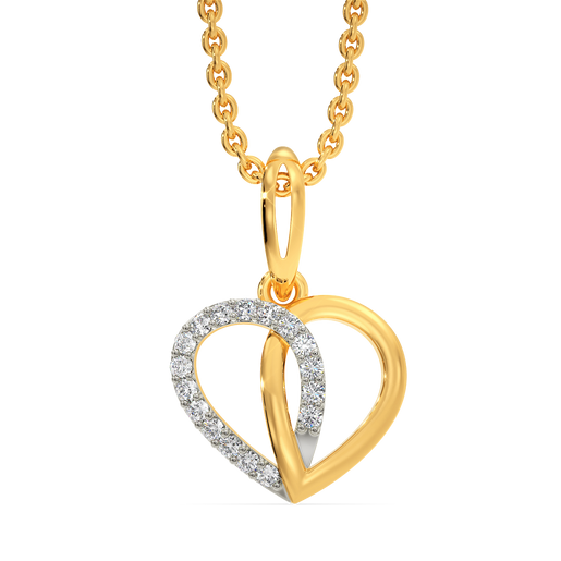 Peared Together Diamond Pendants