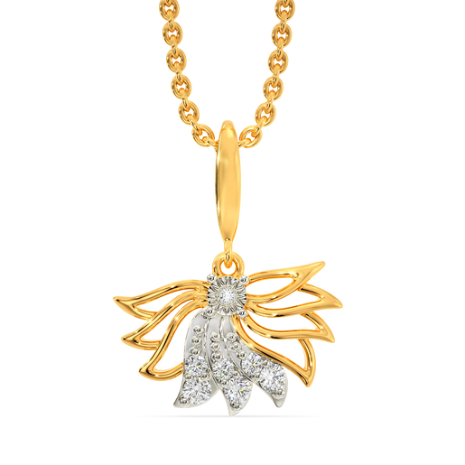 Golden Radiance Diamond Pendants