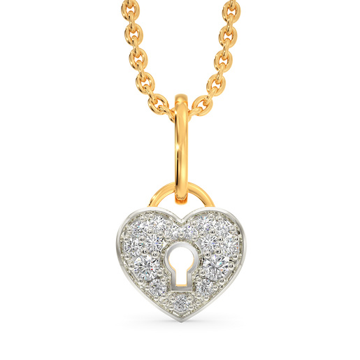 Locked Away Diamond Pendants