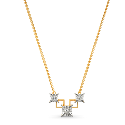 Pack Of Squares Diamond Necklaces