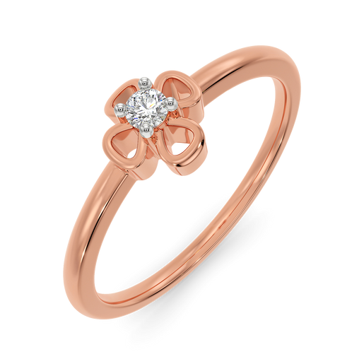 Flowered Diamond Rings