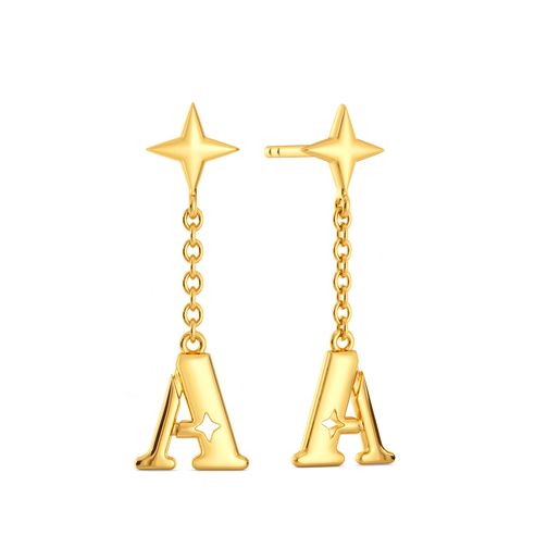 Apple of My Eye Gold Earrings