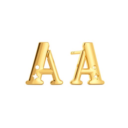 Apple of My Eye Gold Earrings