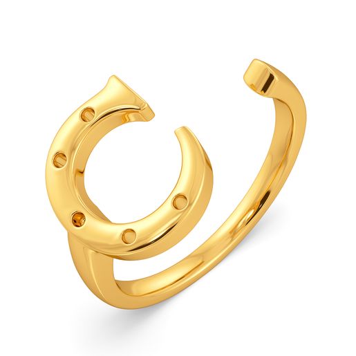 Curious As a Cat Gold Rings
