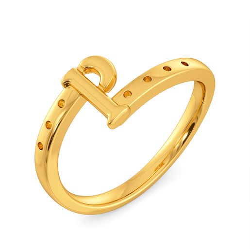 Paints All Over Gold Rings