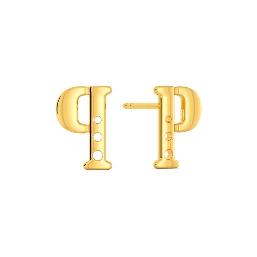 Paints All Over Gold Earrings