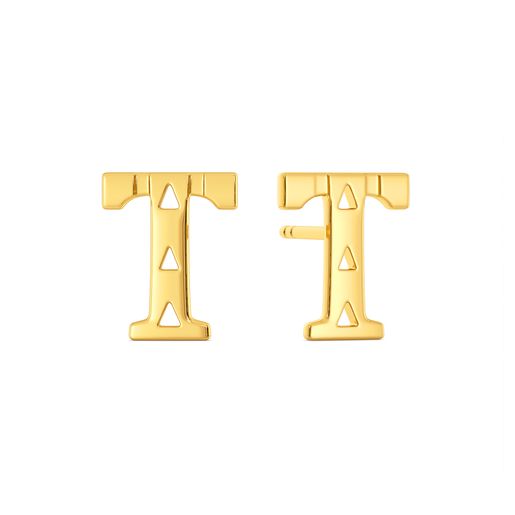 Tiger Stealth Gold Earrings