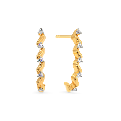 Ziggy Waggy Diamond Earrings