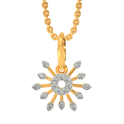Graceful Moonlit  Diamond Pendants