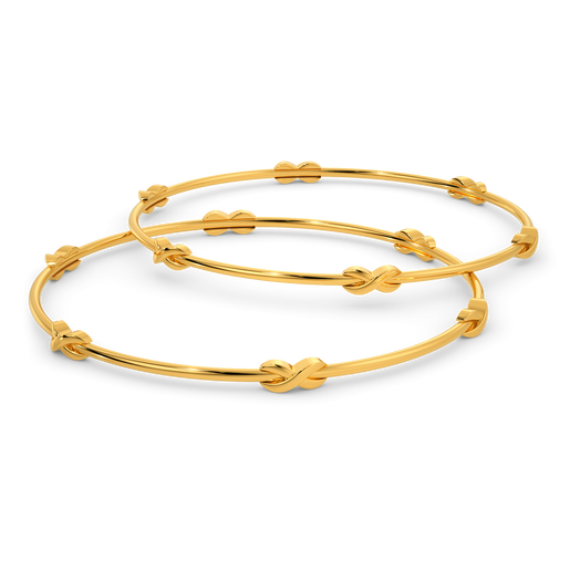 Forever N Always Pair of Gold Bangles
