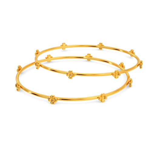 Take My Heart Pair of Gold Bangles