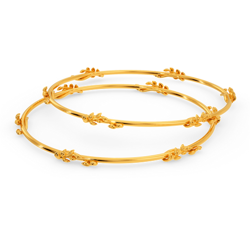 Enchanted Pair of Gold Bangles